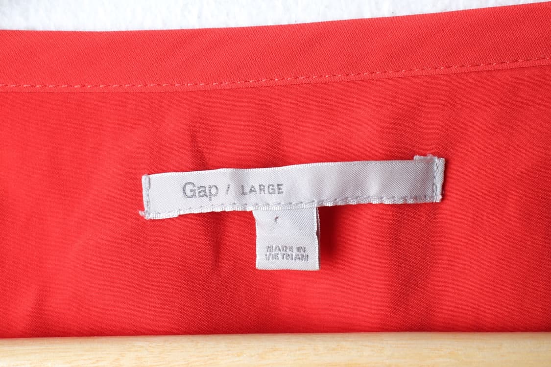 (L-XL) 갭 반팔 티셔츠 와이드넥 오렌지 폴리-H30212 상품이미지5