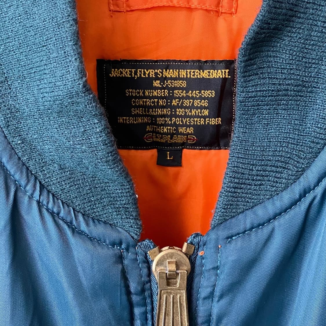 (L)JPN 밀리터리 MA-1 자켓 상품이미지3