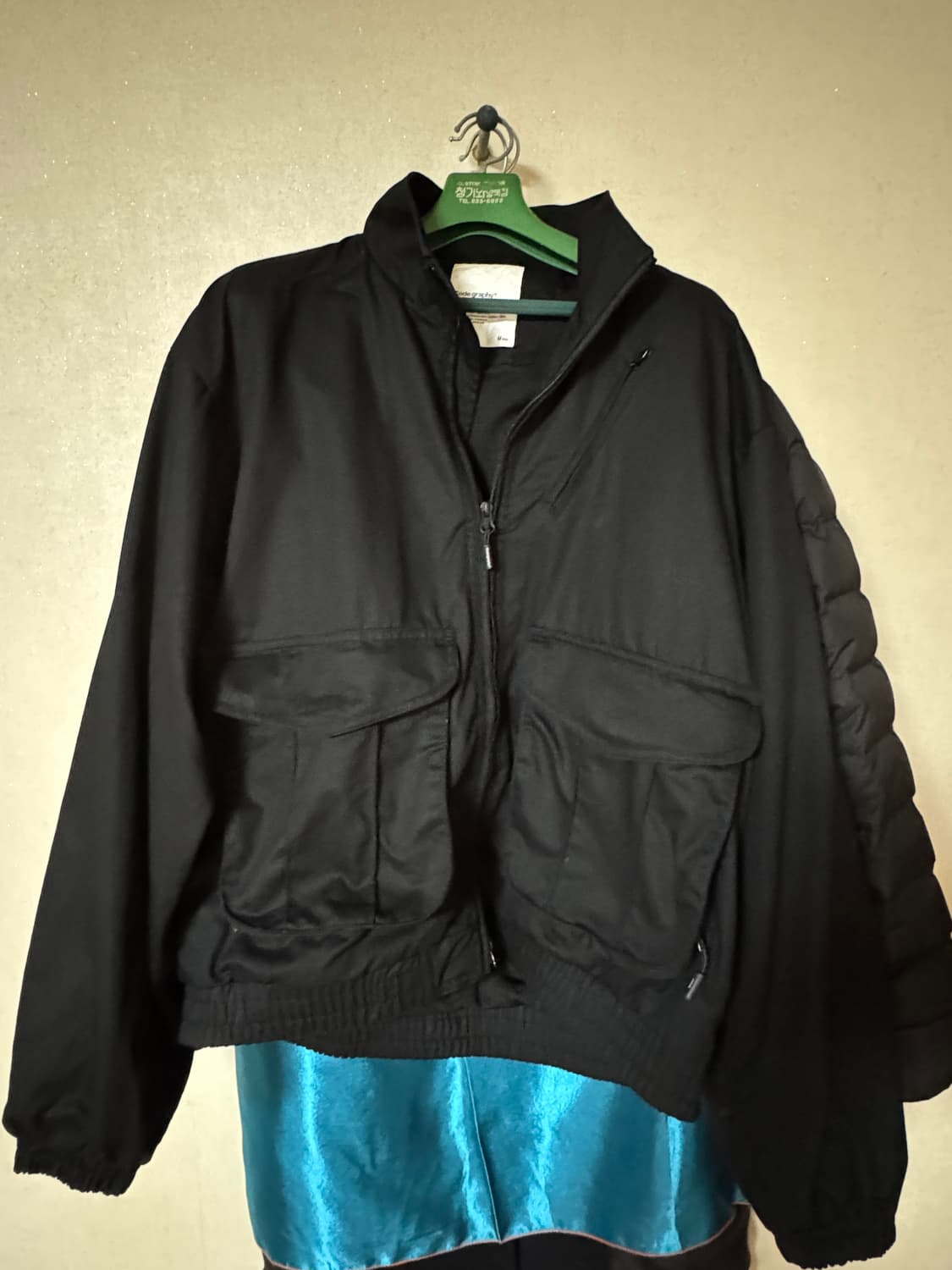 코드그라피 유틸리티 숏자켓 블랙 m 상품이미지2