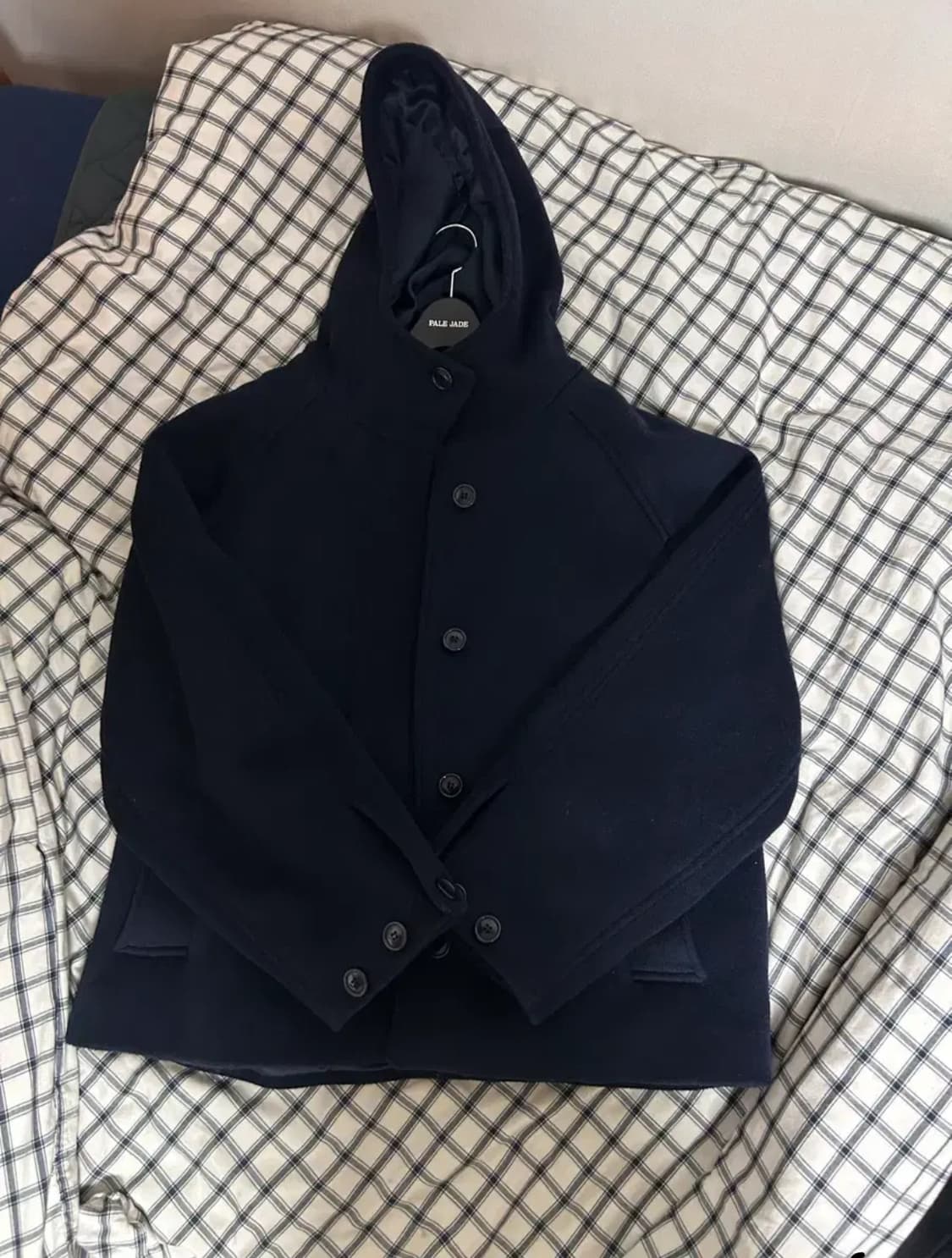 타입서비스 후디드 하프코트 네이비 상품이미지1