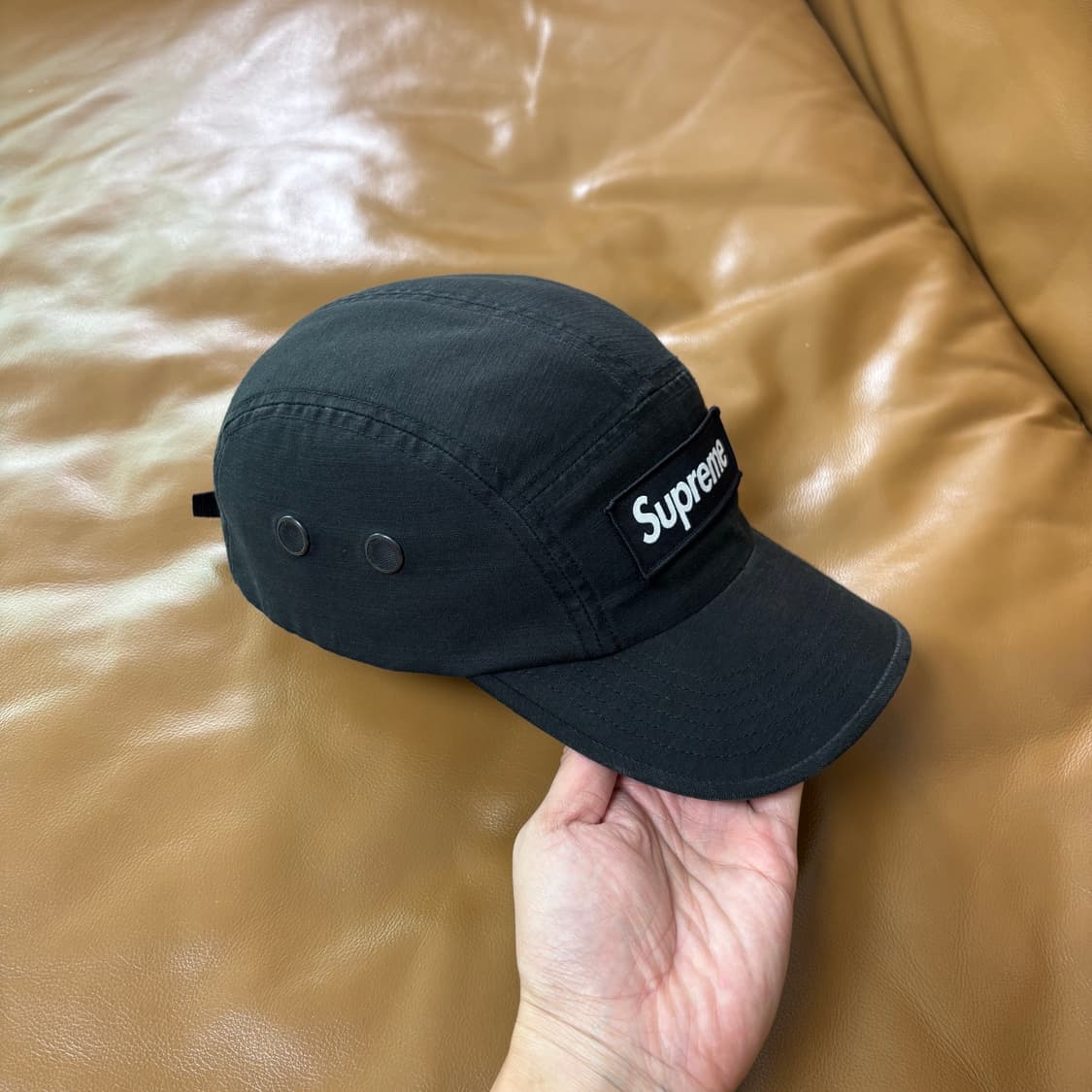 Supreme 슈프림 23ss 밀리터리 워시드 블랙 캠프캡 모자 상품이미지3