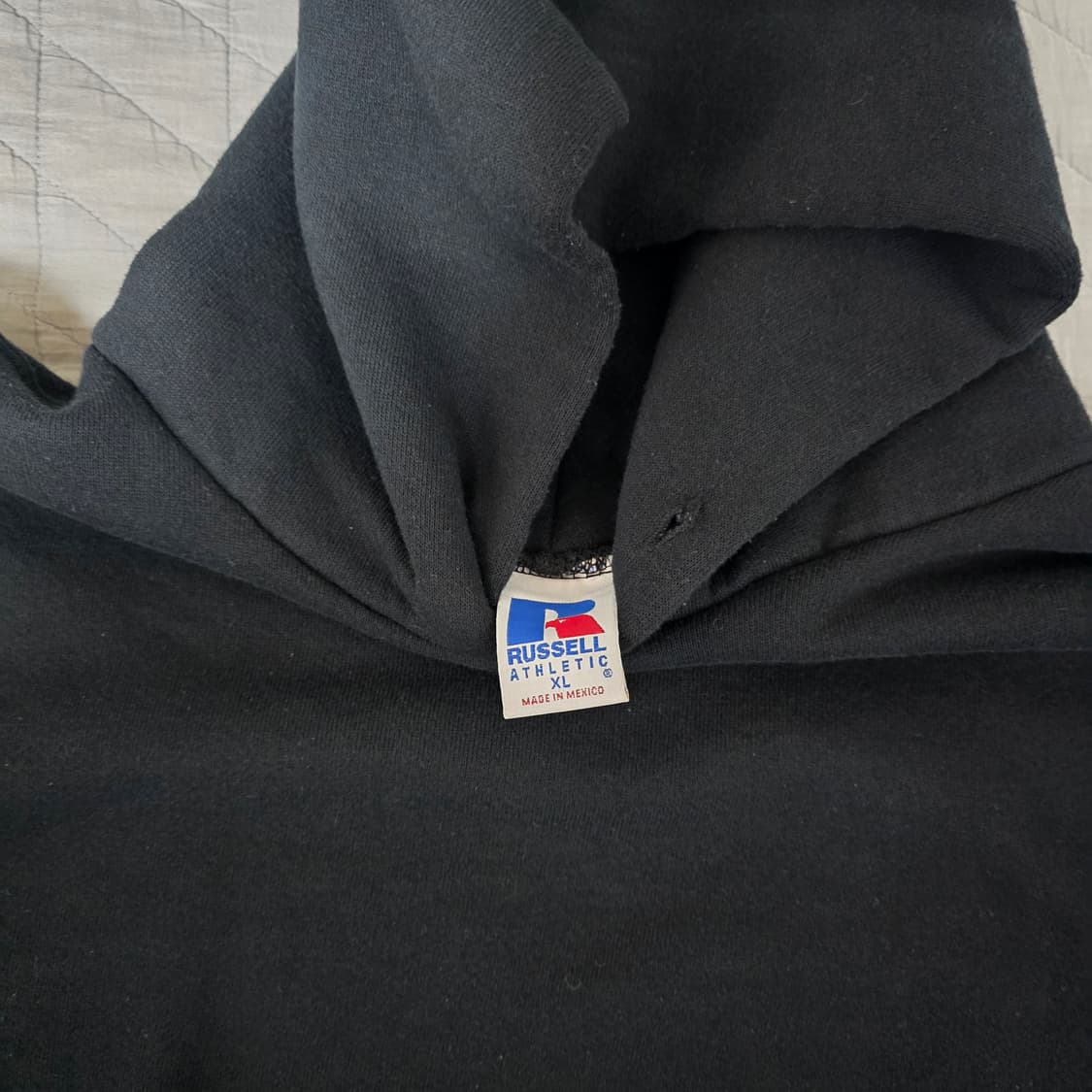 [XL] 90s 빈티지 러셀 애슬레틱 후드 후디 블랙 ver. 굿컨디션 상품이미지3