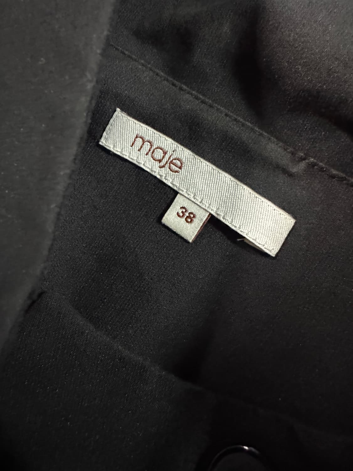 여성 마쥬 maje 더블 버튼 블랙 하프 자켓 38 상품이미지3