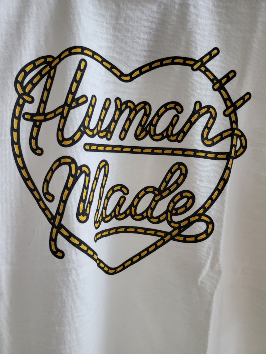 (새상품/L) 휴먼메이드 그래픽 티셔츠 #01 화이트 - 하트 로프 로고 상품이미지3