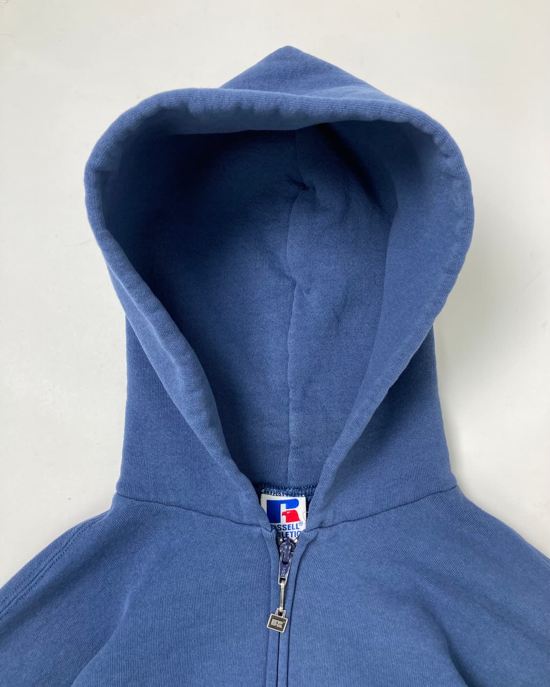 90s Russell Zip Up Hoodie (slate blue) 상품이미지6