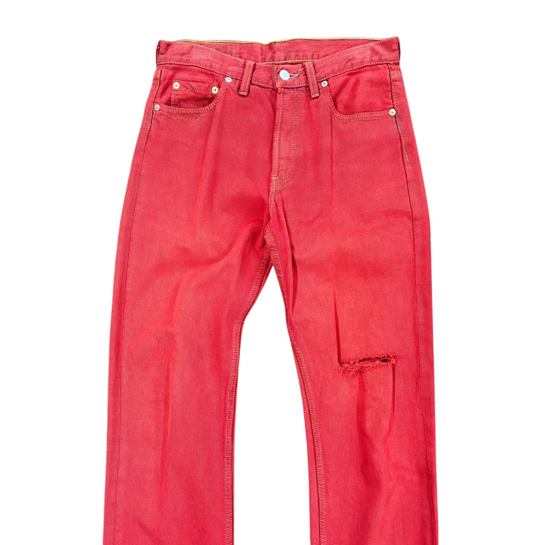 (30) 리바이스 501 레드 데님 팬츠 made in USA 상품이미지4