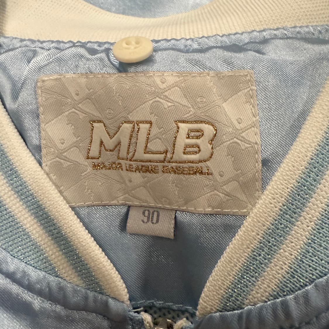MLB 엠엘비 Y2K 유광 반팔 바시티 져지 자켓 상품이미지5