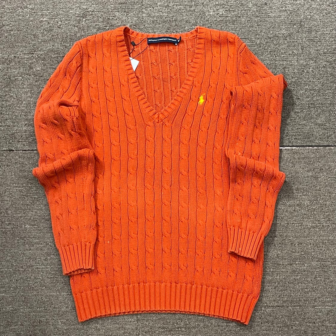 (M) POLO 폴로 랄프로렌 스포츠 케이블 브이넥 니트 상품이미지3