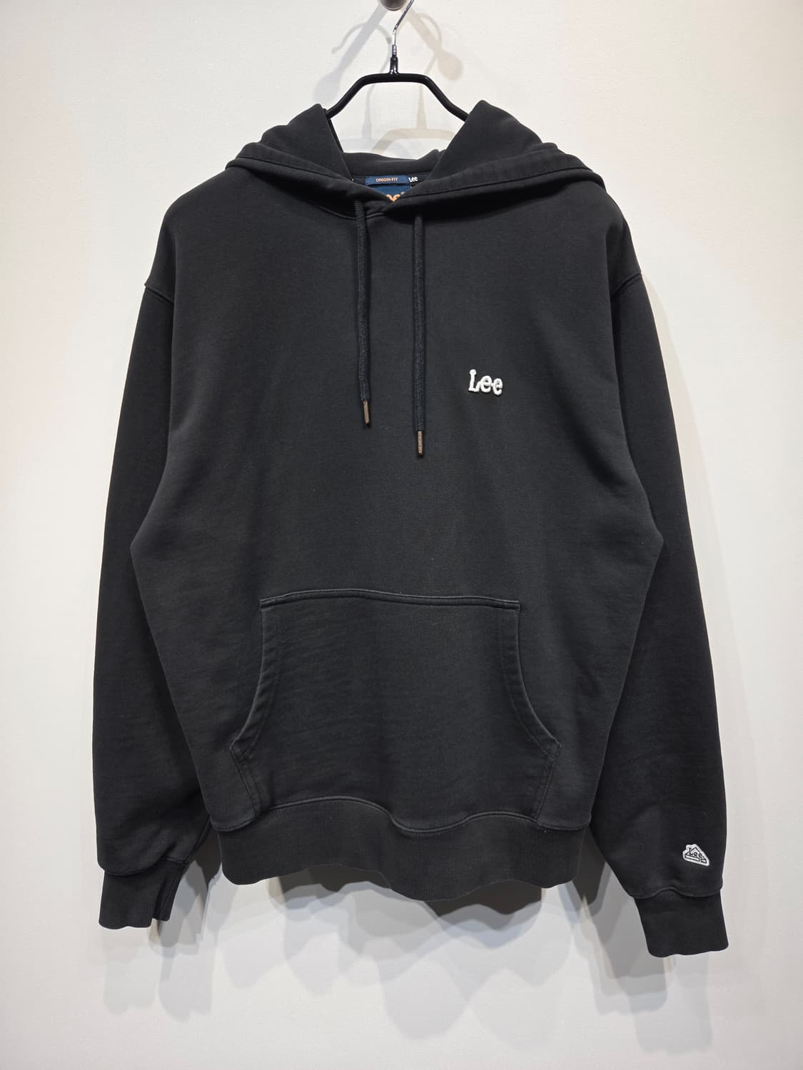 lee 스몰로고 블랙 후드티셔츠_M 상품이미지2