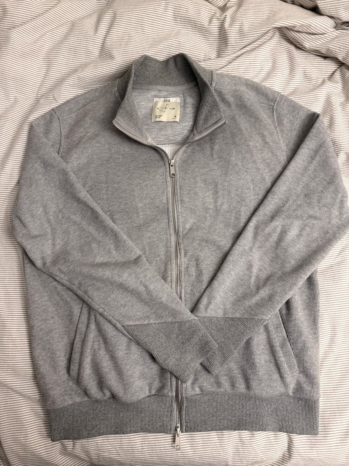 ETCE(이티씨이) PANNEL KNIT ZIP UP 니트집업 상품이미지1