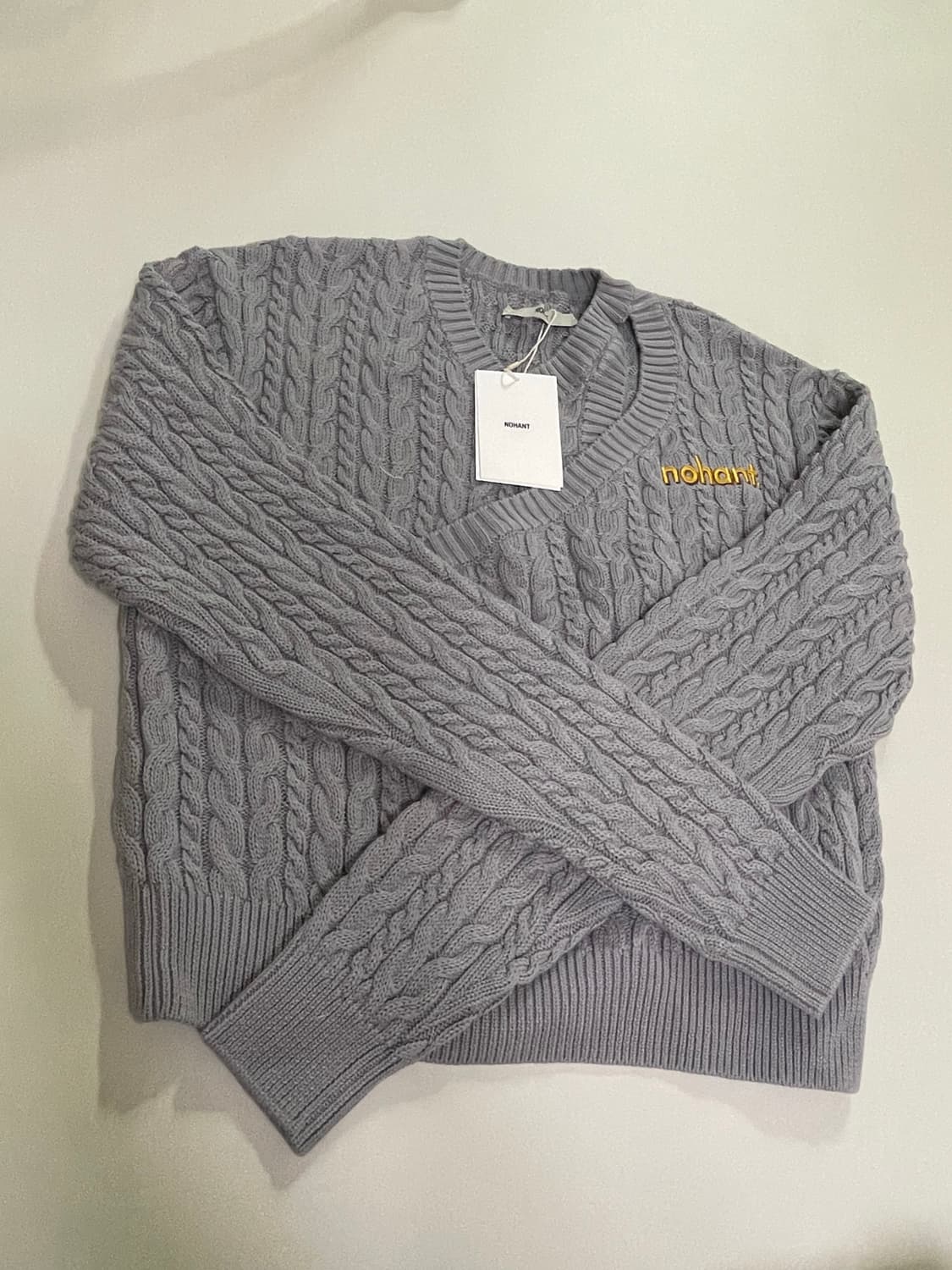 노앙(nohant) two way cable knit 새상품 팝니다. 상품이미지10