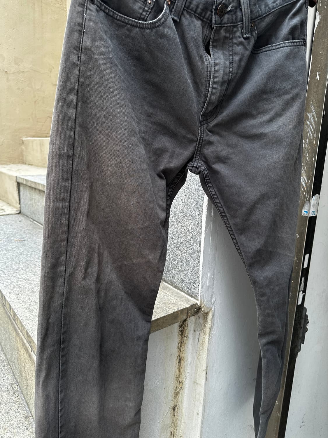 Levi’s 505 블랙 페이딩 워싱 데님 팬츠 w32 상품이미지2