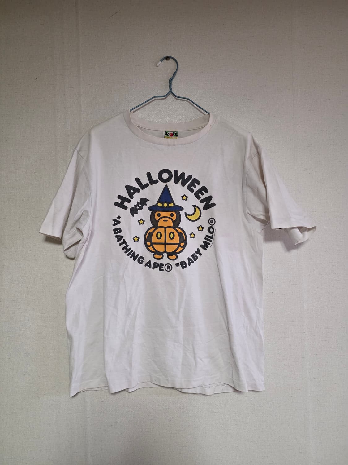 [L] 베이프 베이비마일로 할로윈 컬리지 반팔티 상품이미지1