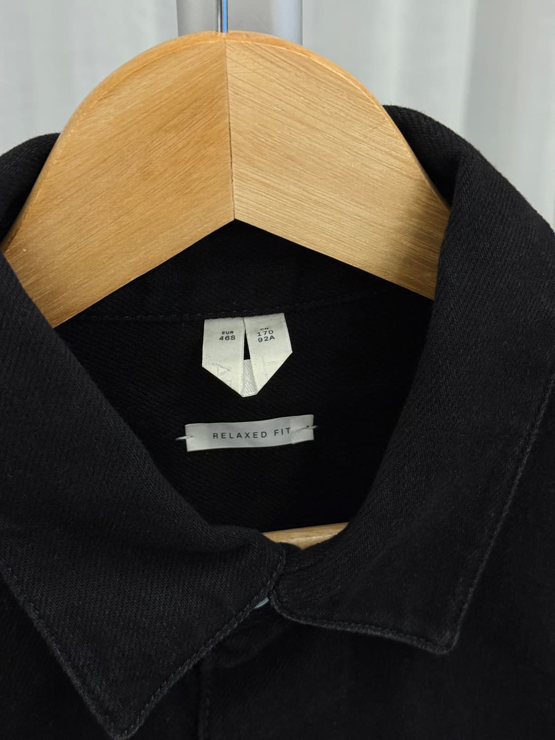 아르켓 Arket 블랙 데님 셔츠 자켓 46사이즈 상품이미지2