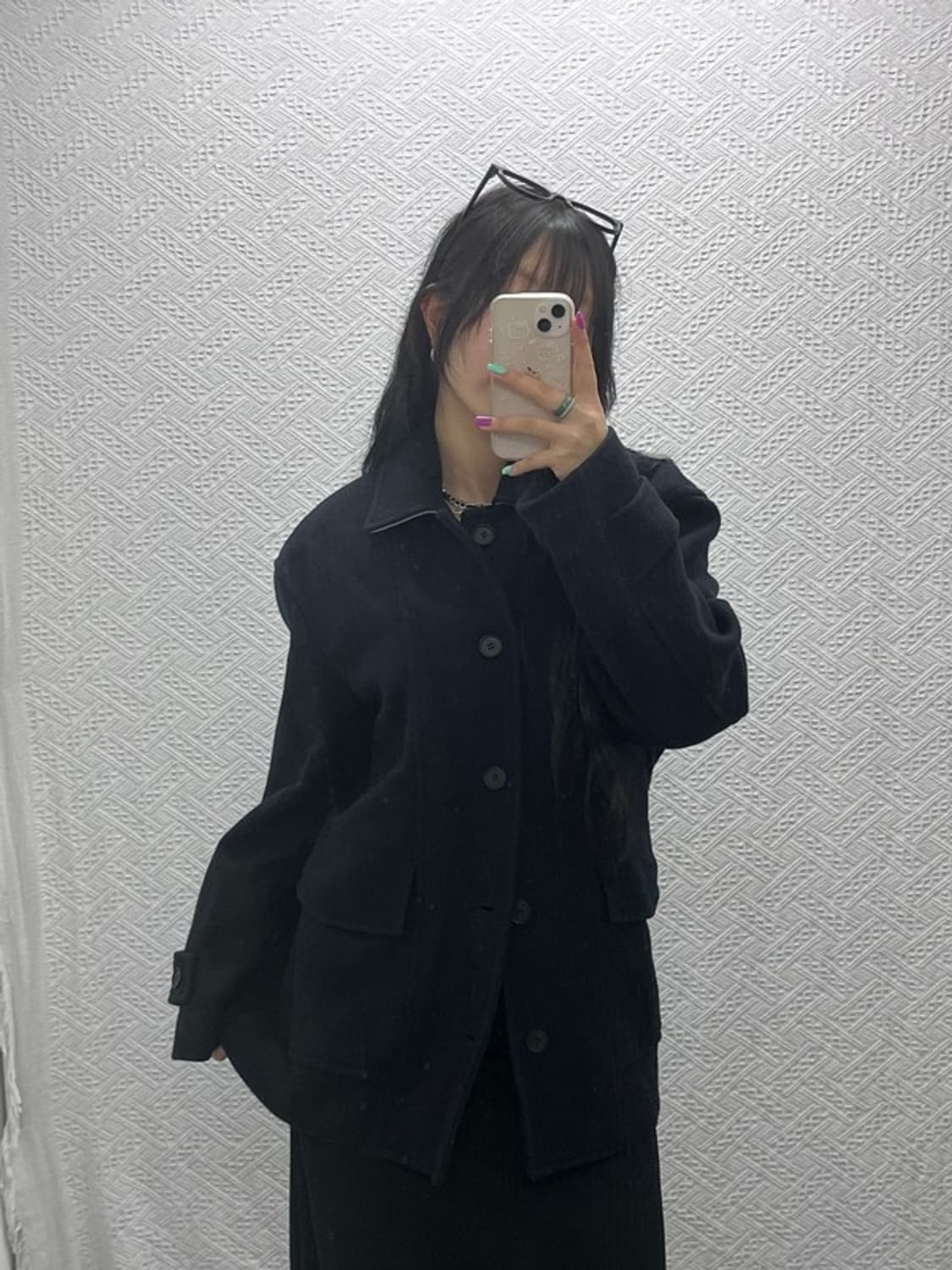 엘무드 모던룩 포켓 하프 울 코트 44 C07047 상품이미지1