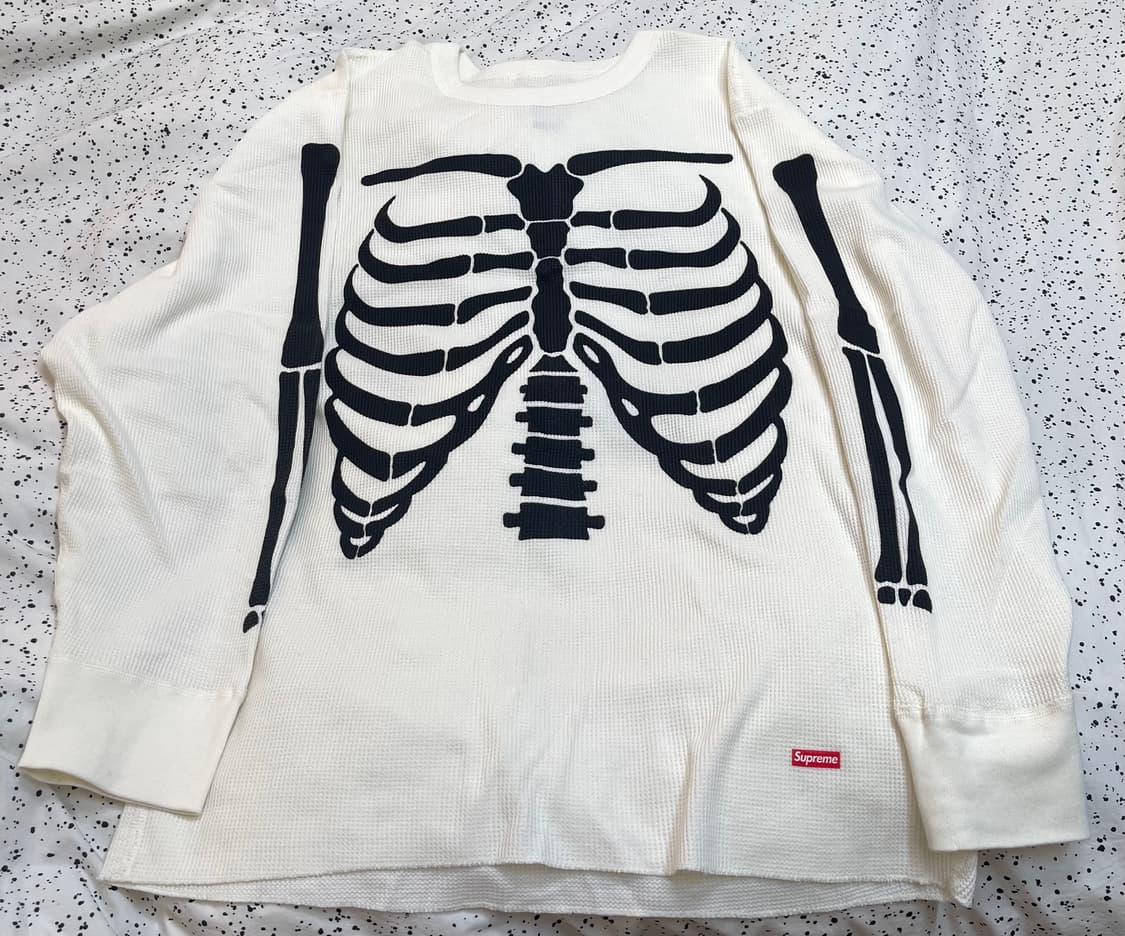 슈프림 헤인즈 본즈 써멀 크루 내츄럴 (XL) 상품이미지3