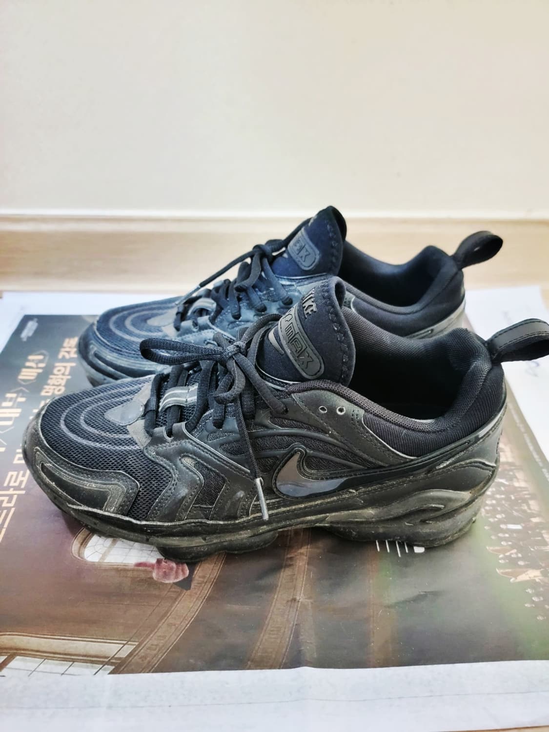 최저가! 나이키 에어 EVO 맥스 트리플 블랙 270 올검 (에눌,넥고o 상품이미지1