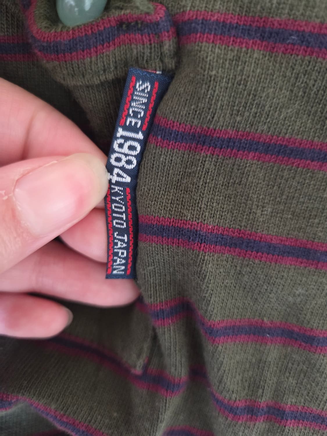 희귀빈티지 90's Yalie Club 말차맛 스트라이프 후드원피스 상품이미지4