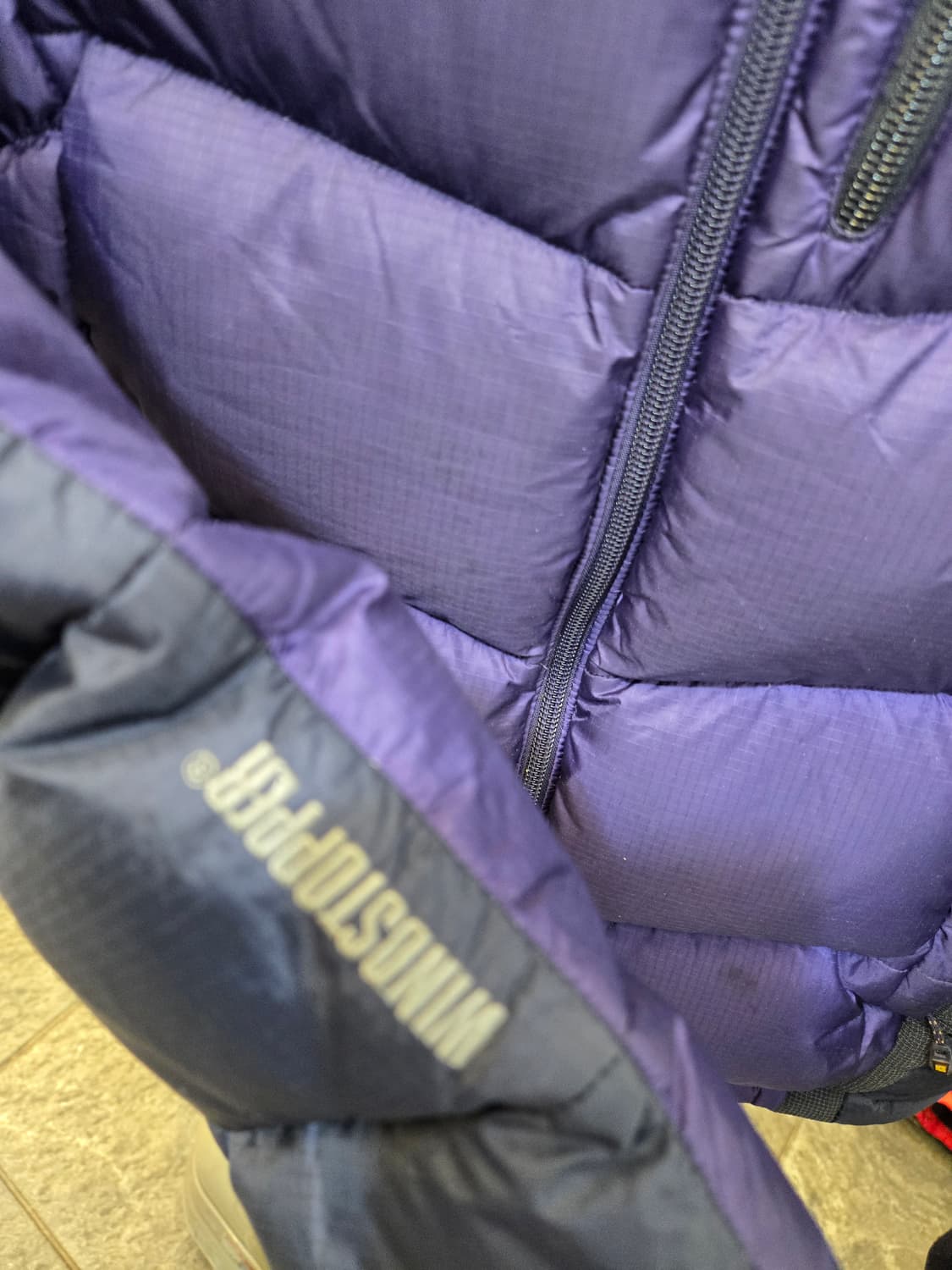 K2 여성 퍼플/블랙 윈드스토퍼 구스다운 패딩 상품이미지6