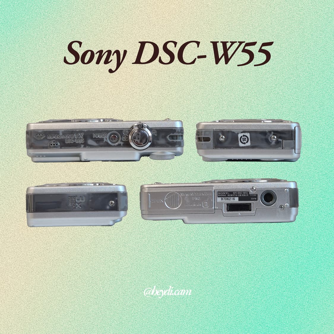 소니 사이버샷 W55 실버 !! (Sony DSC-W55) 상품이미지3