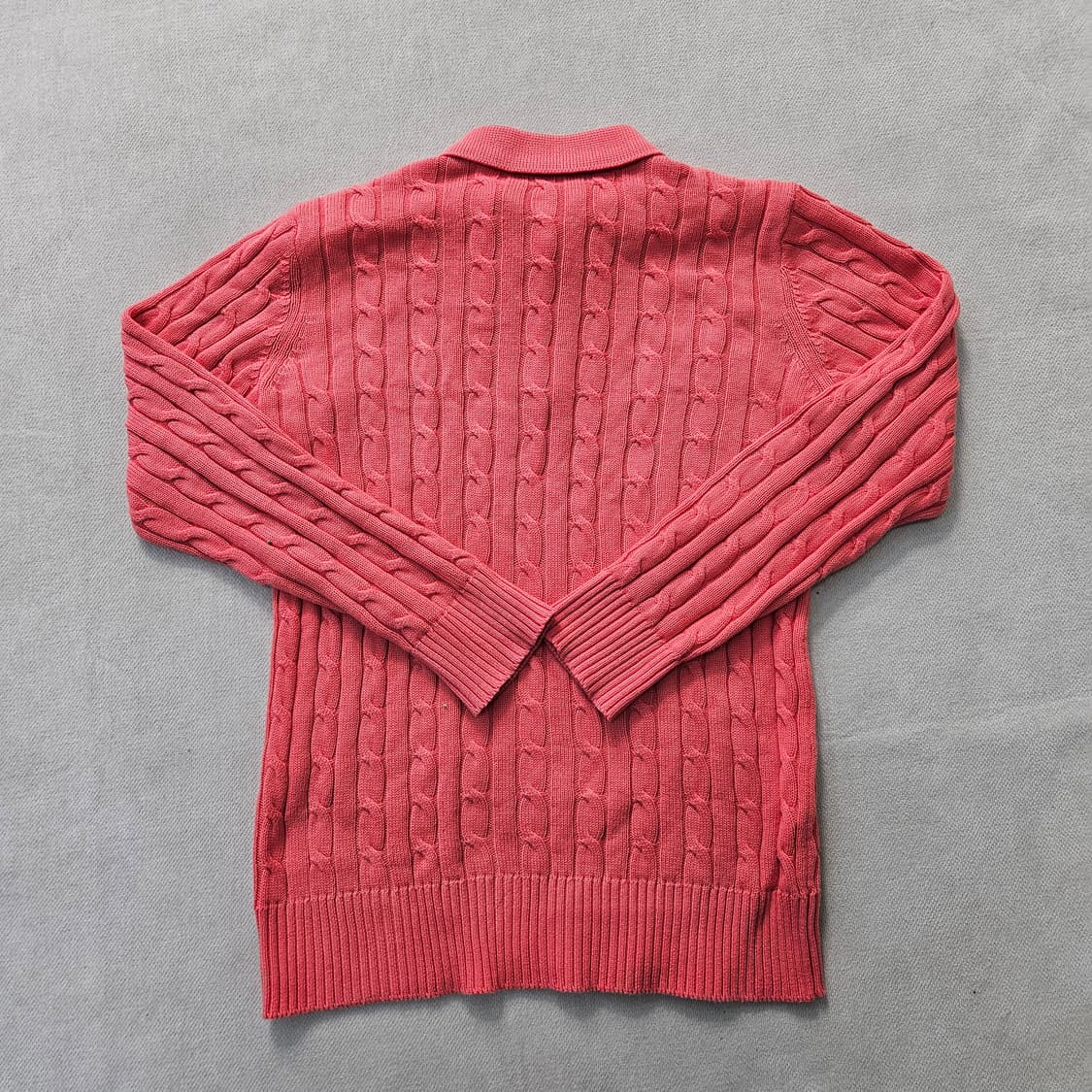 S US폴로 여성 코튼 케이블 카라 니트 0317Y 상품이미지2