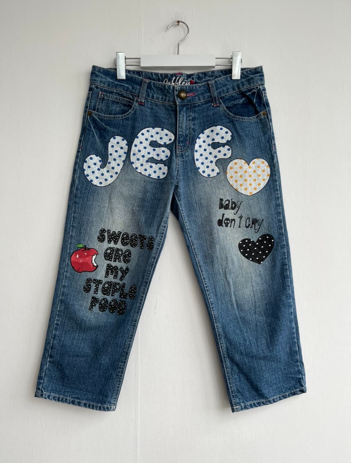 제프리 Y2K 스위트 아트 데님 팬츠 상품이미지1