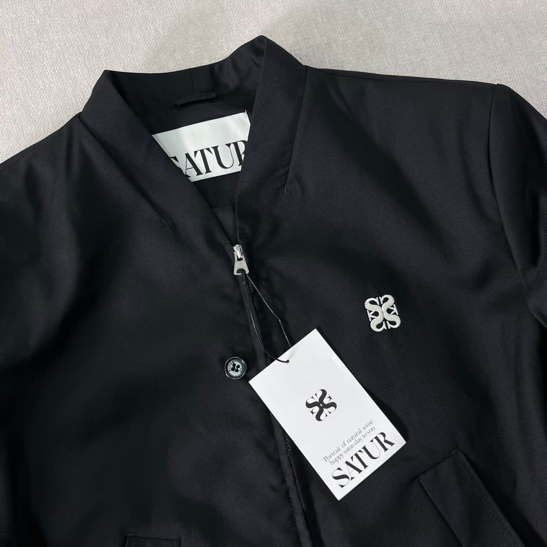 W 100 세터 블레이져 블랙 자켓 상품이미지2