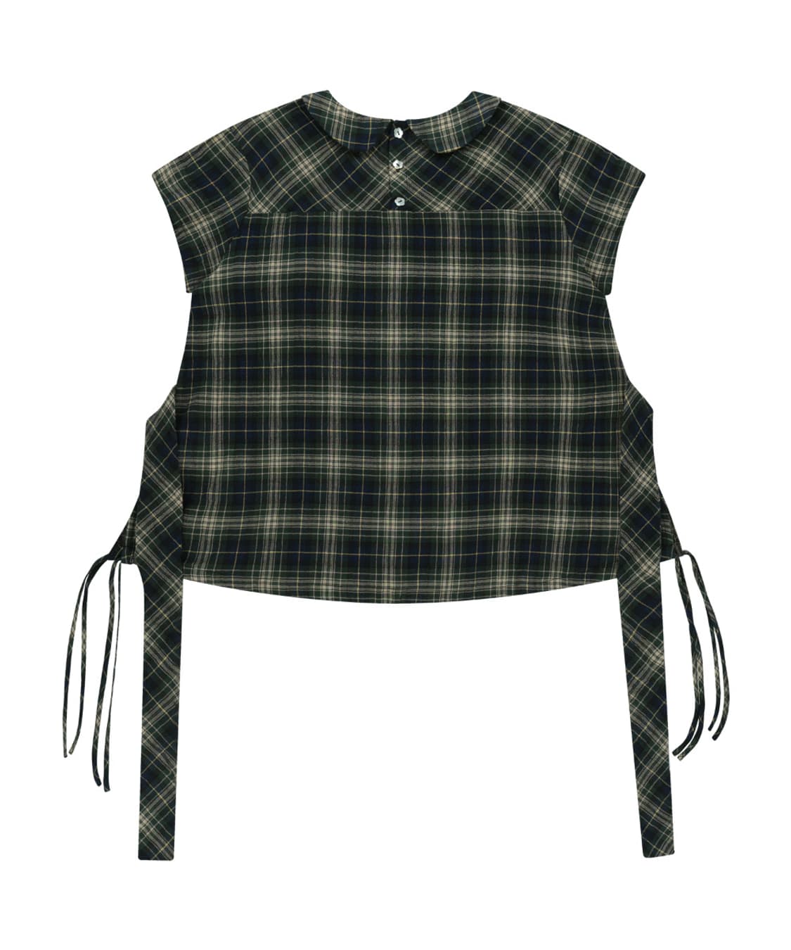 코이세이오 보우 블라우스 체크 상품이미지2