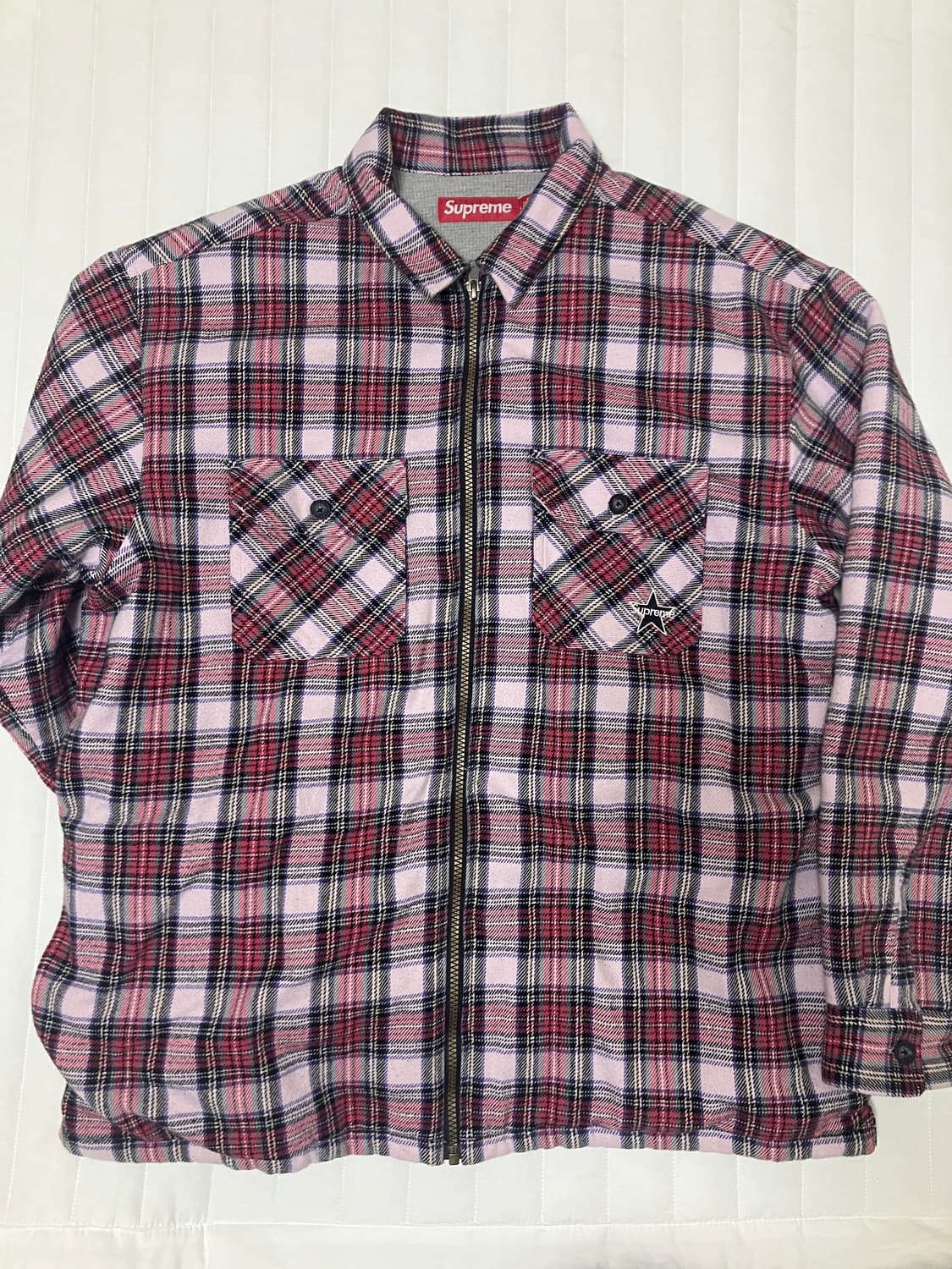 슈프림 집업 셔츠 L 18만원 상품이미지1