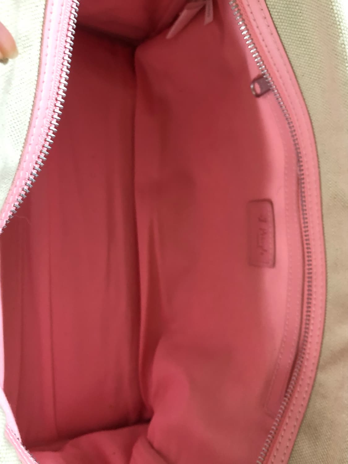 Pringle 핑크베이지 트래블 토트백 히메카지 갸루 보부상 상품이미지5