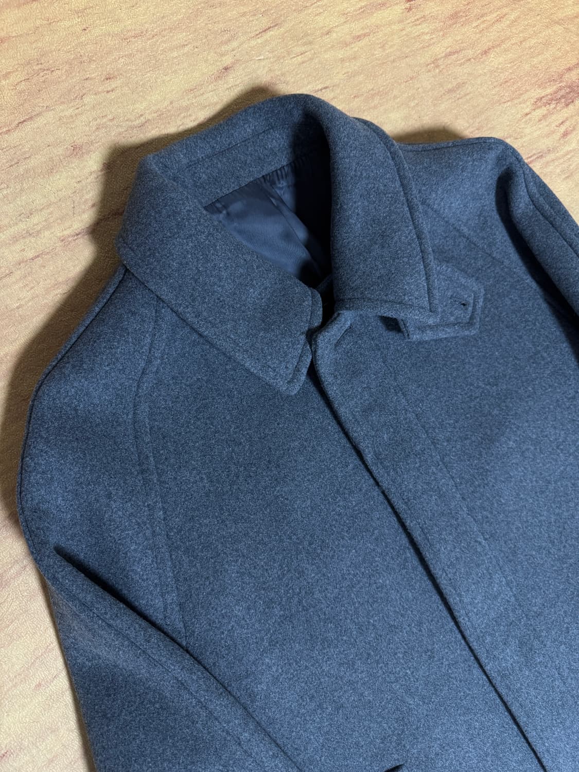 캐시미어 블렌드 오버사이즈 발마칸 코트 [미디엄 그레이] XL 상품이미지2