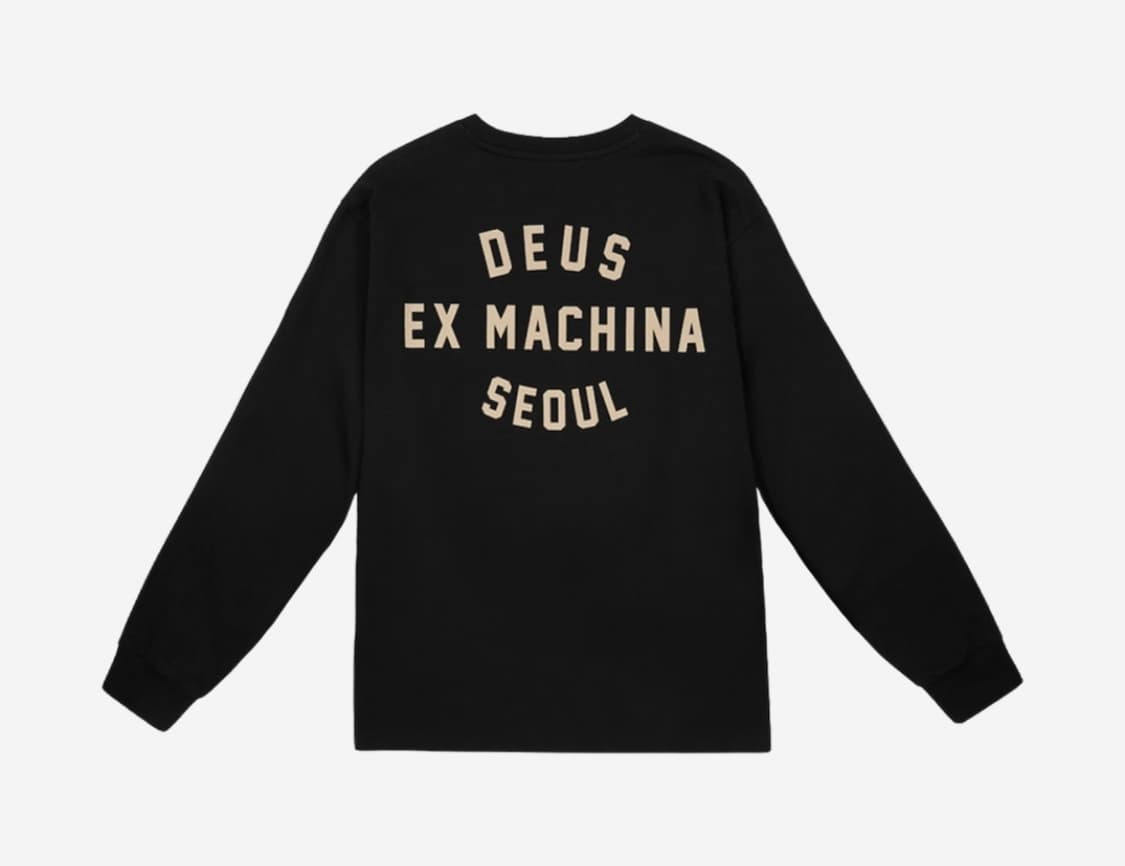[S] 데우스 엑스 마키나 서울 컬리지 어드레스 롱슬리브 블랙 새상품 상품이미지1