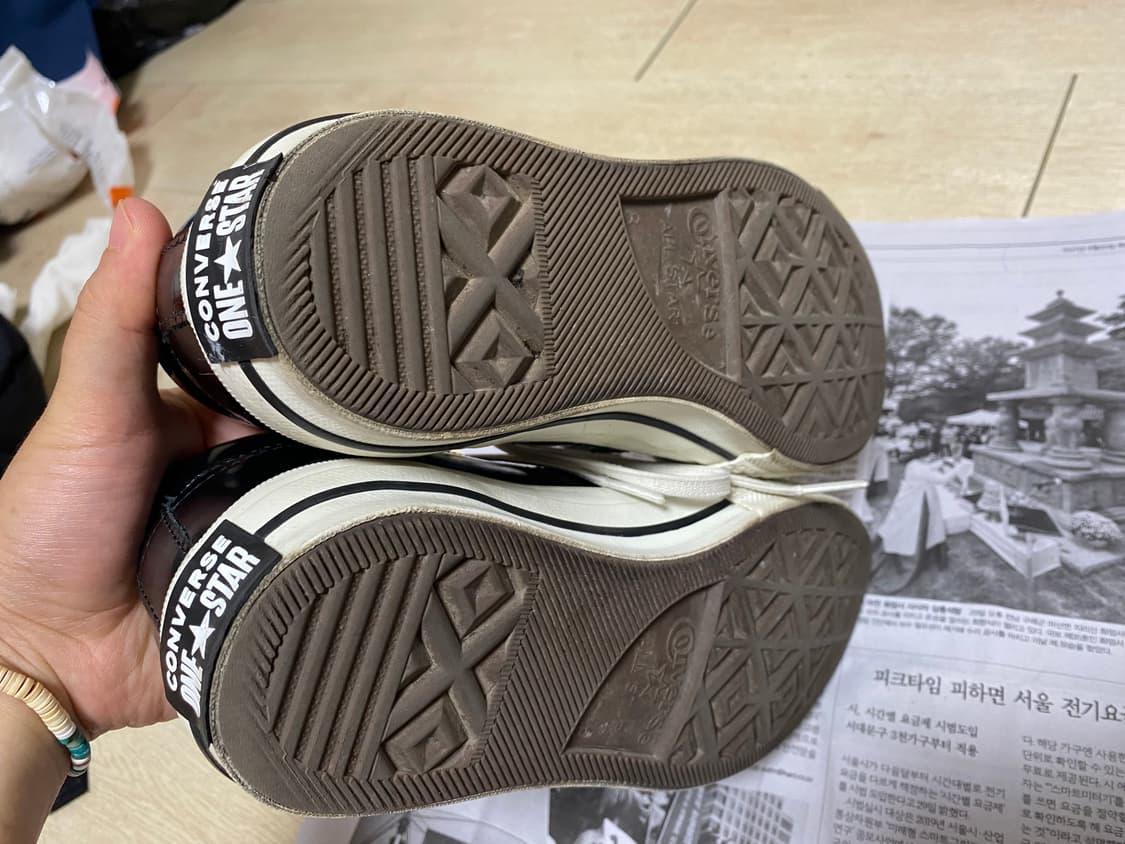 [CONVERSE] 컨버스 원스타 OX 유광 블랙 265 상품이미지4