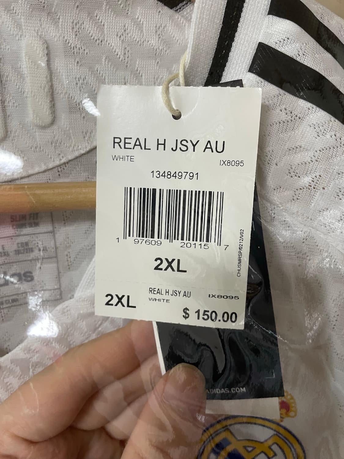 [해외XXL] 아디다스 레알마드리드 24/25 홈 어센틱 유니폼(새상품) 상품이미지4