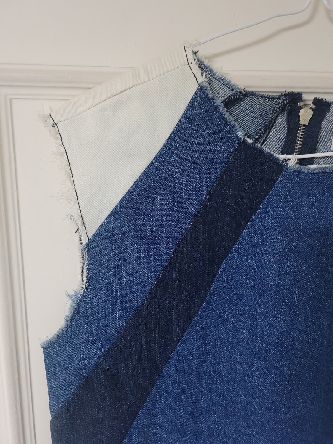 마쥬 패치워크 데님 원피스 상품이미지6