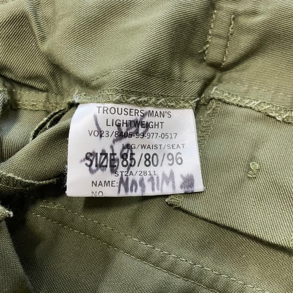 오리지널 영국군 퍼티그팬츠 상품이미지4