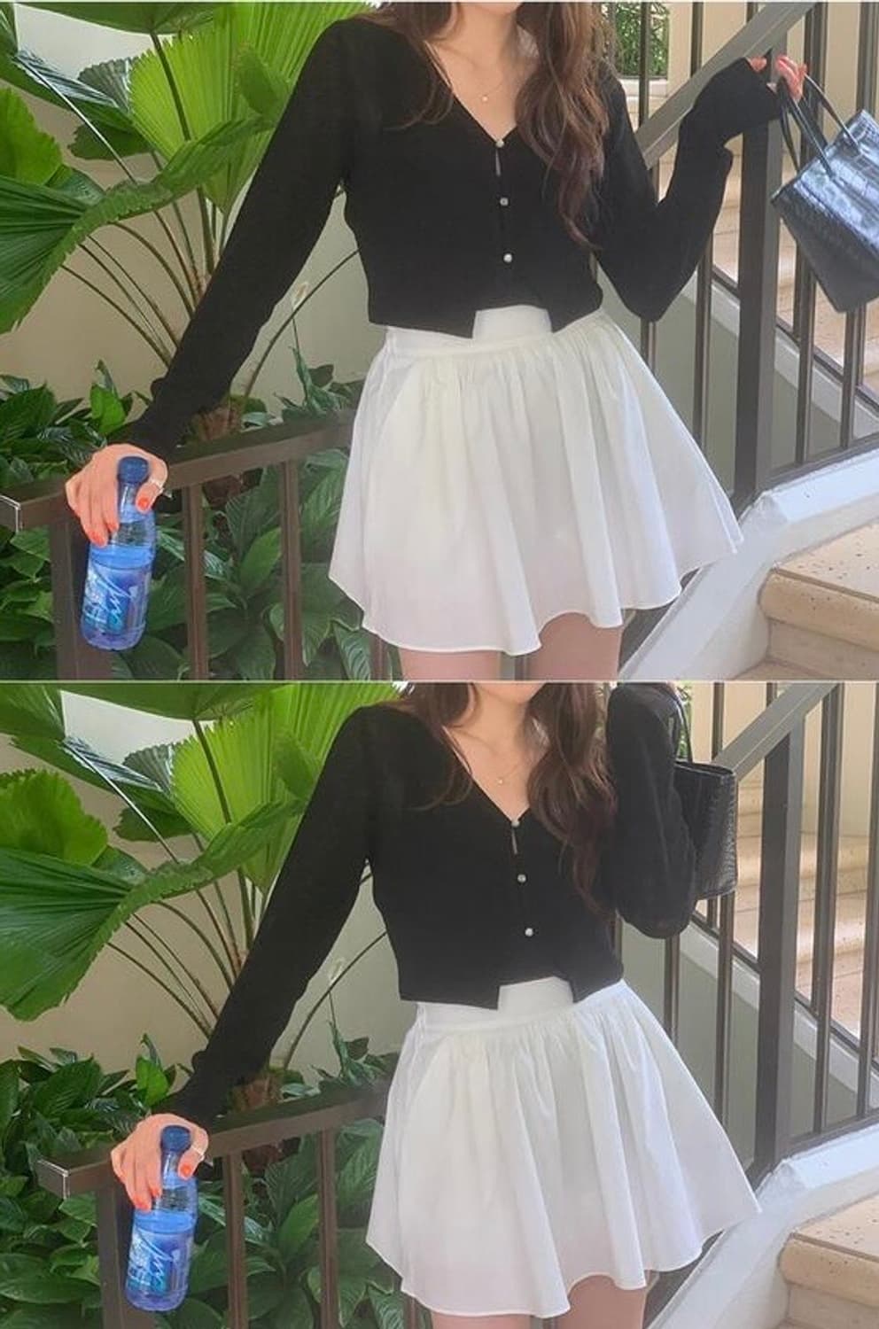 미뉴에트제작 린넨가디건 블랙 상품이미지5