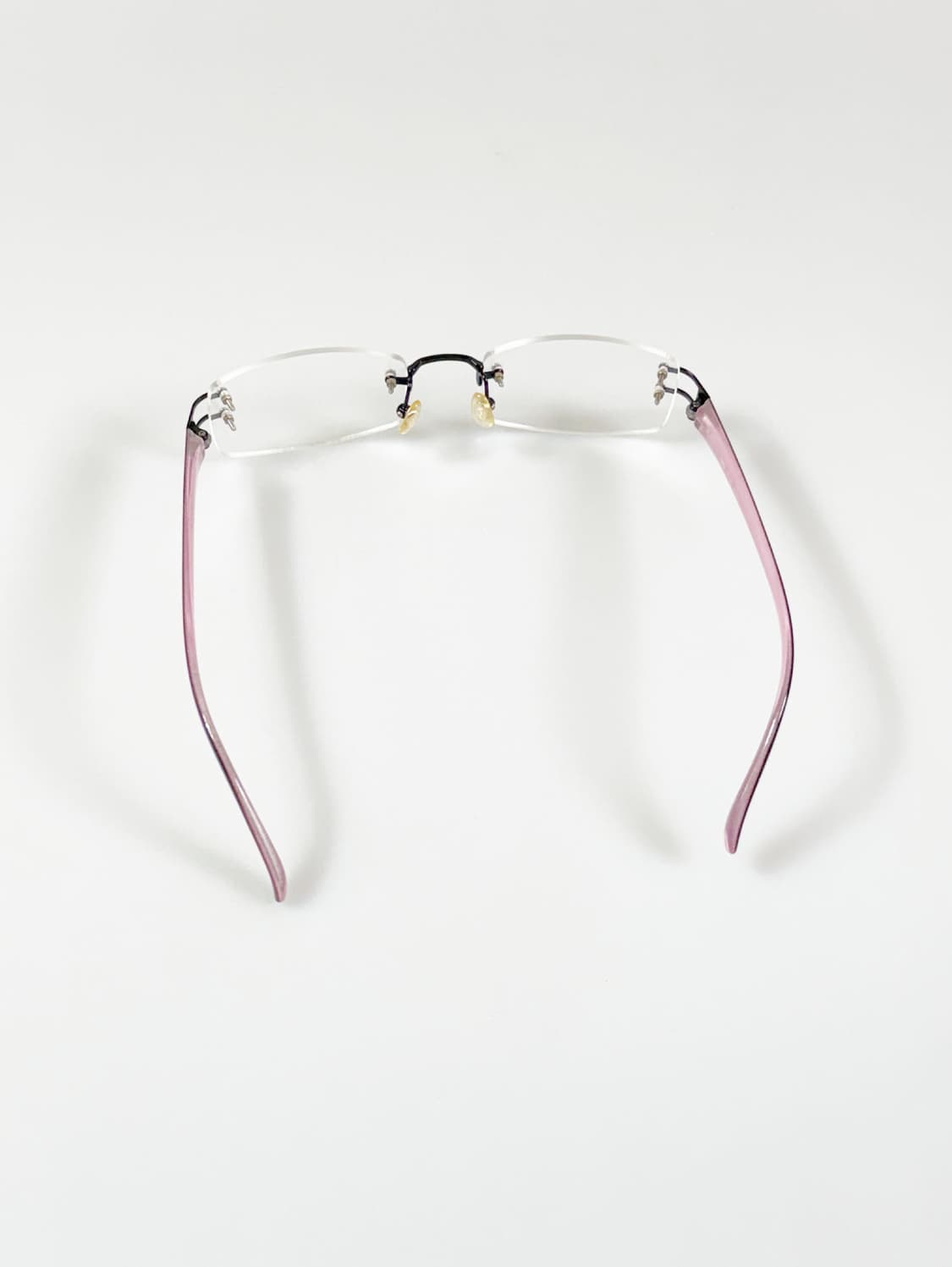 DARK 무테 스퀘어 프레임 빈티지 안경 상품이미지5