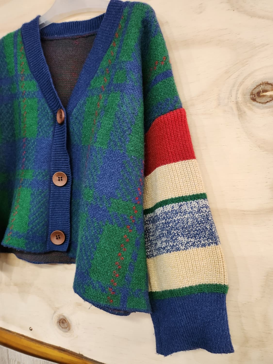 355) 이프네 체크 가디건 상품이미지3