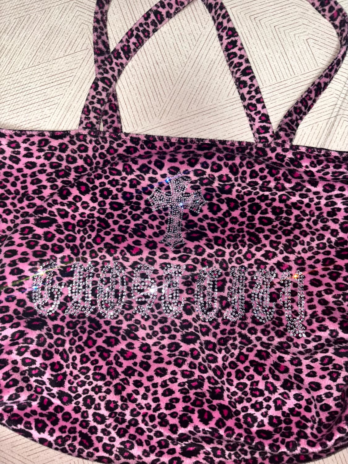 고스트시티 핑크 레오파드 숄더백 상품이미지2