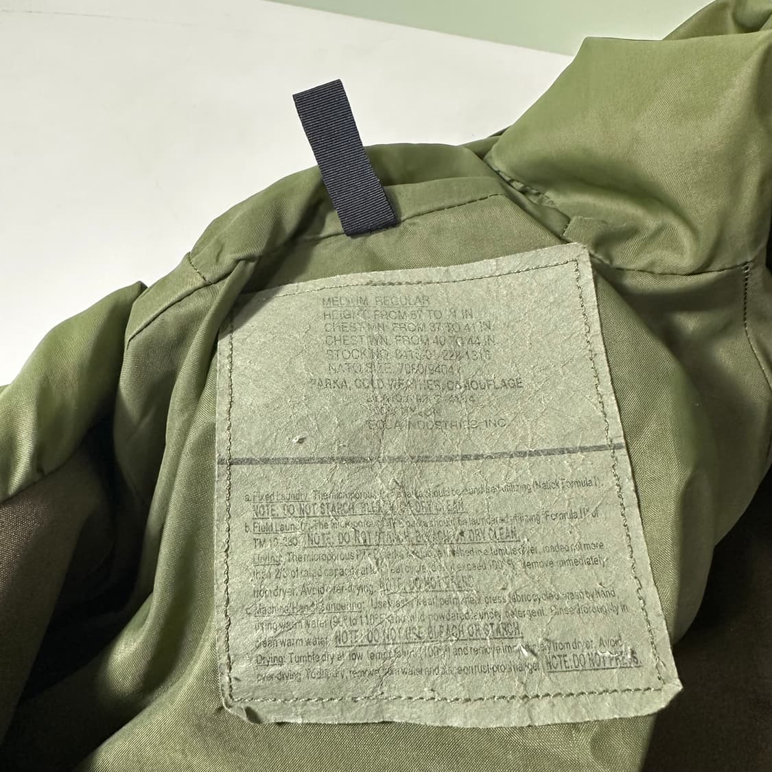 M-L US ARMY 미군 콜드웨더 파카 밀리터리카모 바람막이 상품이미지5