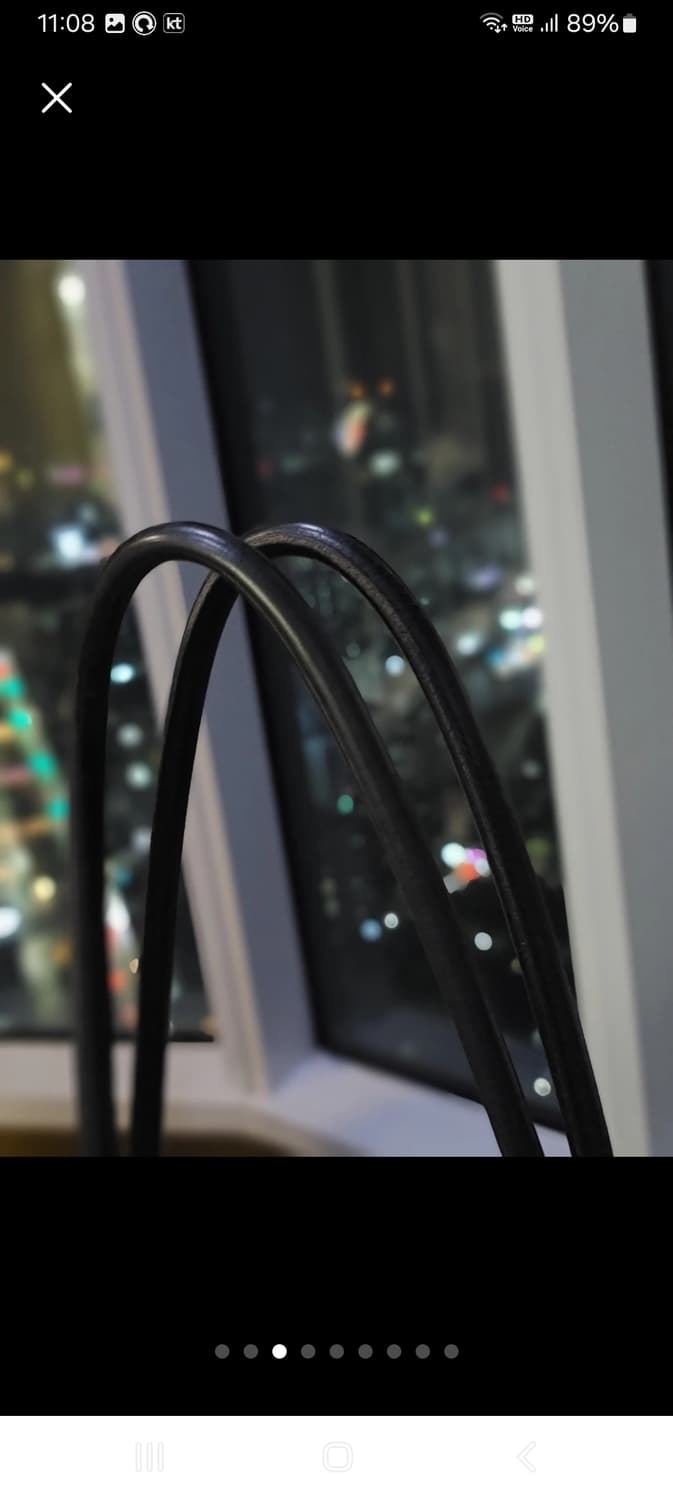 프라다 블랙 테수토 나일론 트라이앵글 금장 쇼퍼백 상품이미지3