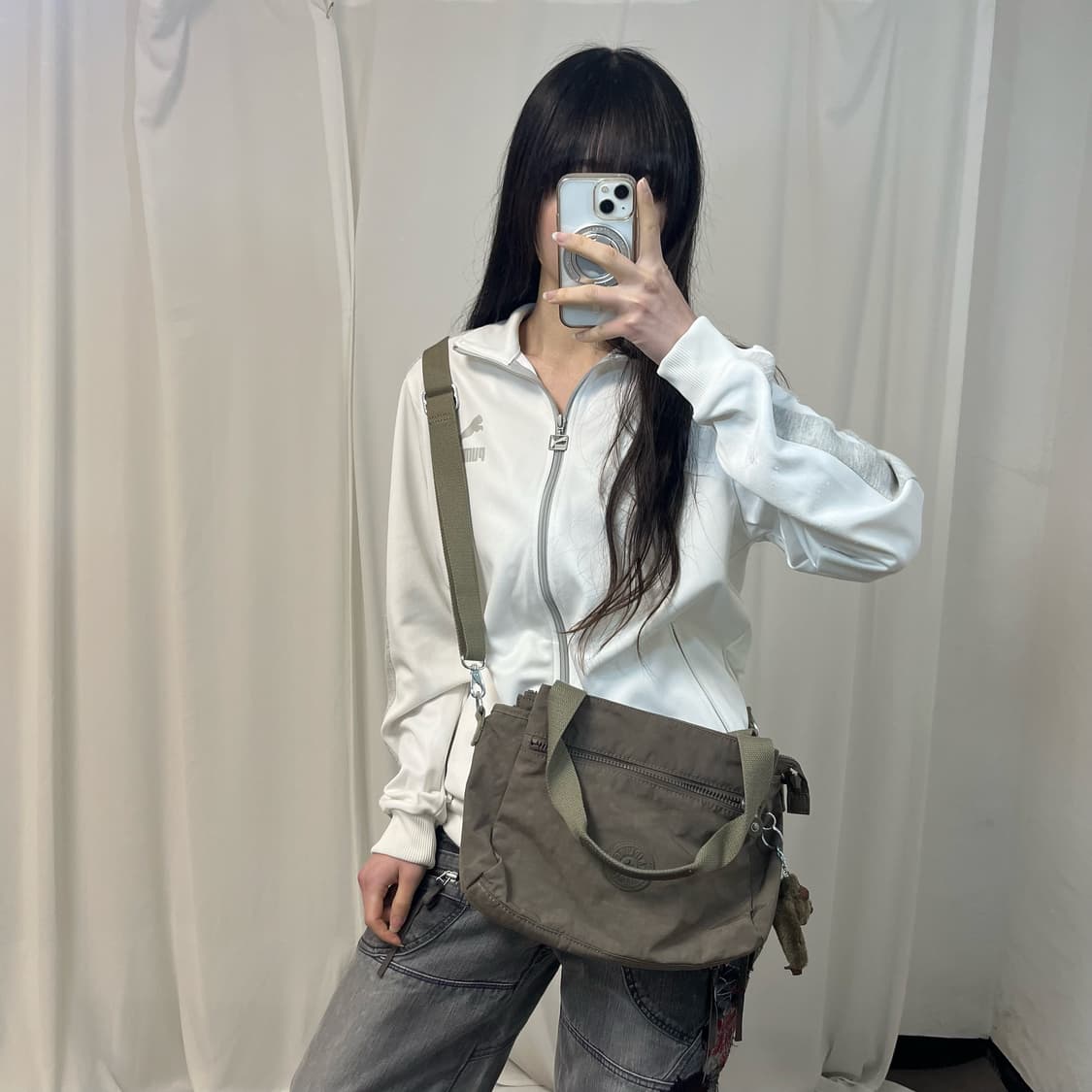 Kipling brown cross shoulder bag 상품이미지1