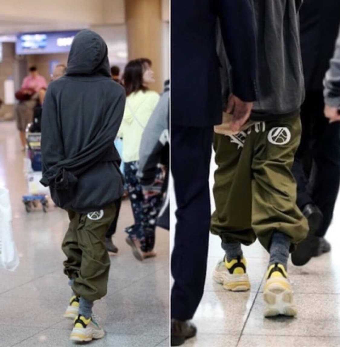 피스마이너스원 워크팬츠 카키 os 상품이미지1