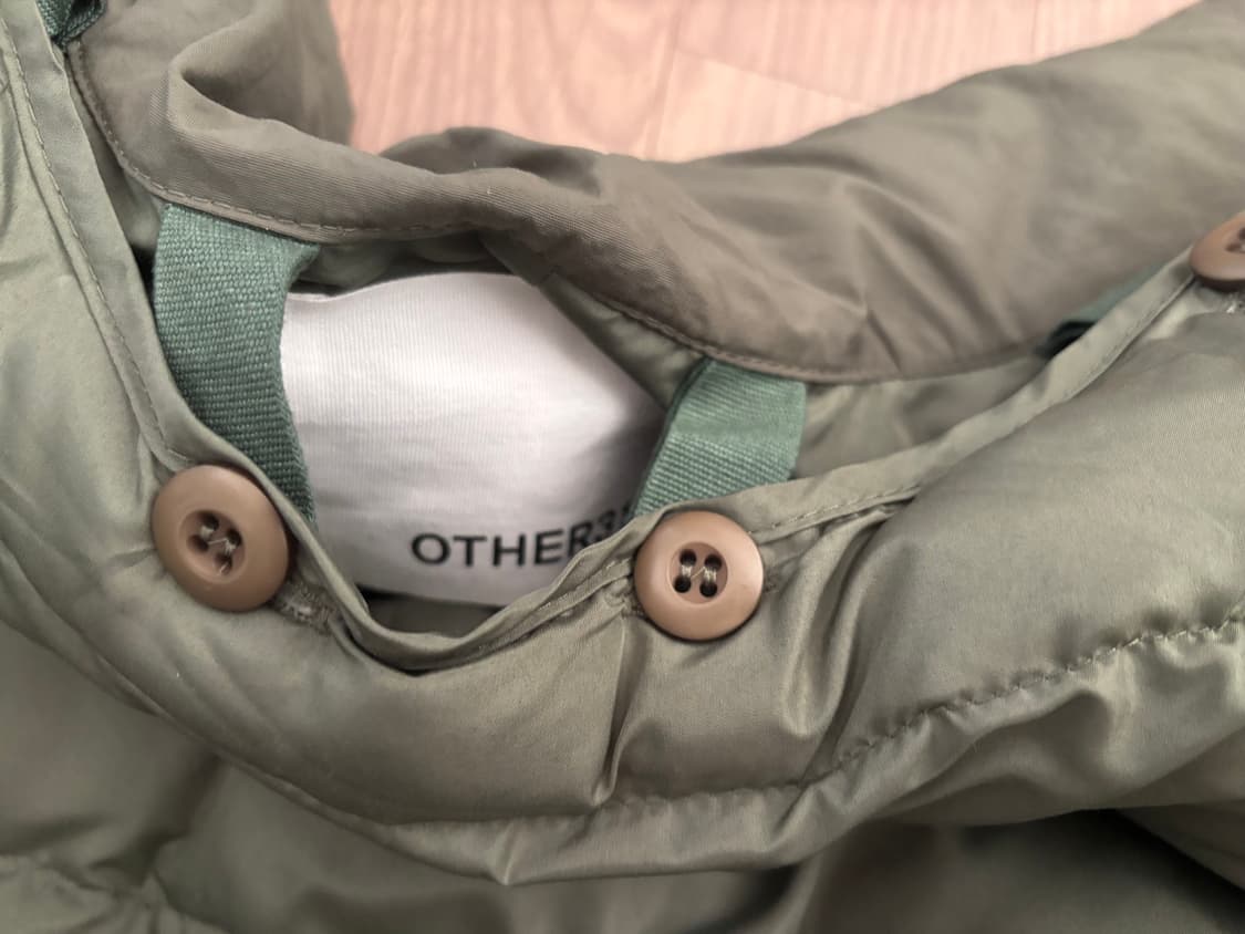 미착용 아더316 야상패딩 헤비급 2way 봄가을 야상 남105 피쉬테일 상품이미지4