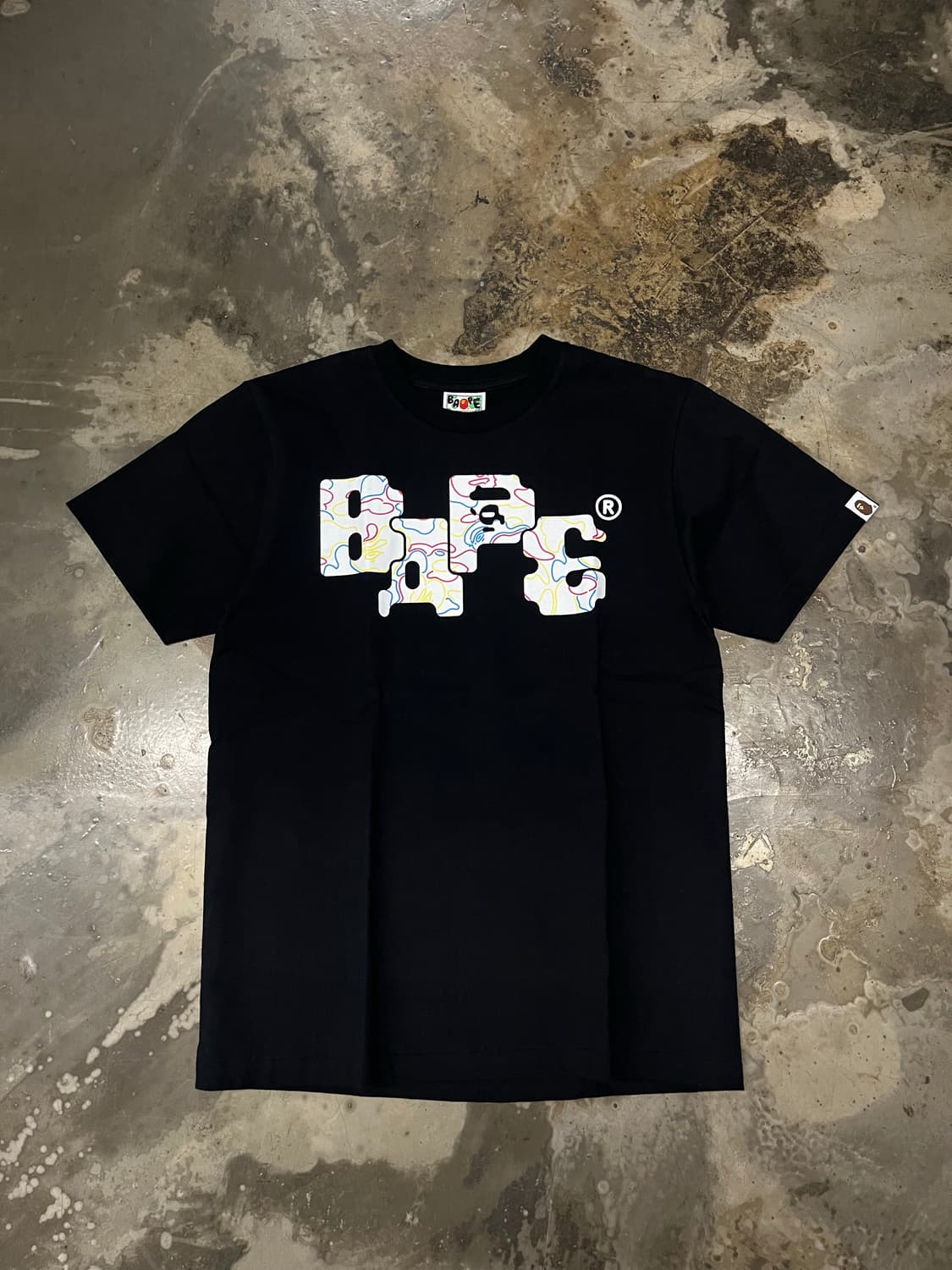 베이프 네온카모 블랙 S 상품이미지1