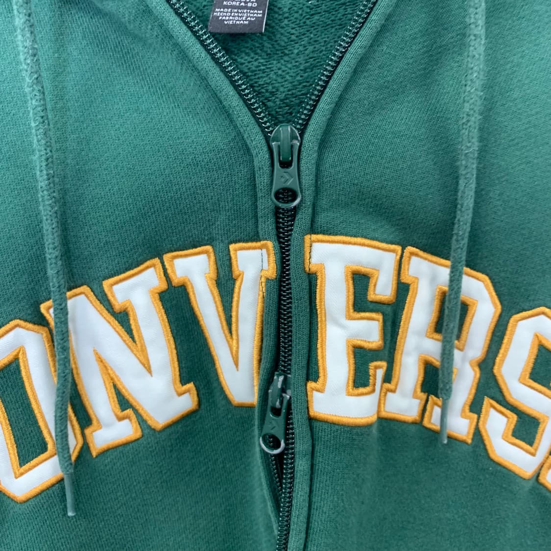 컨버스 y2k 와투케 스펠아웃 그린 후드집업 상품이미지5