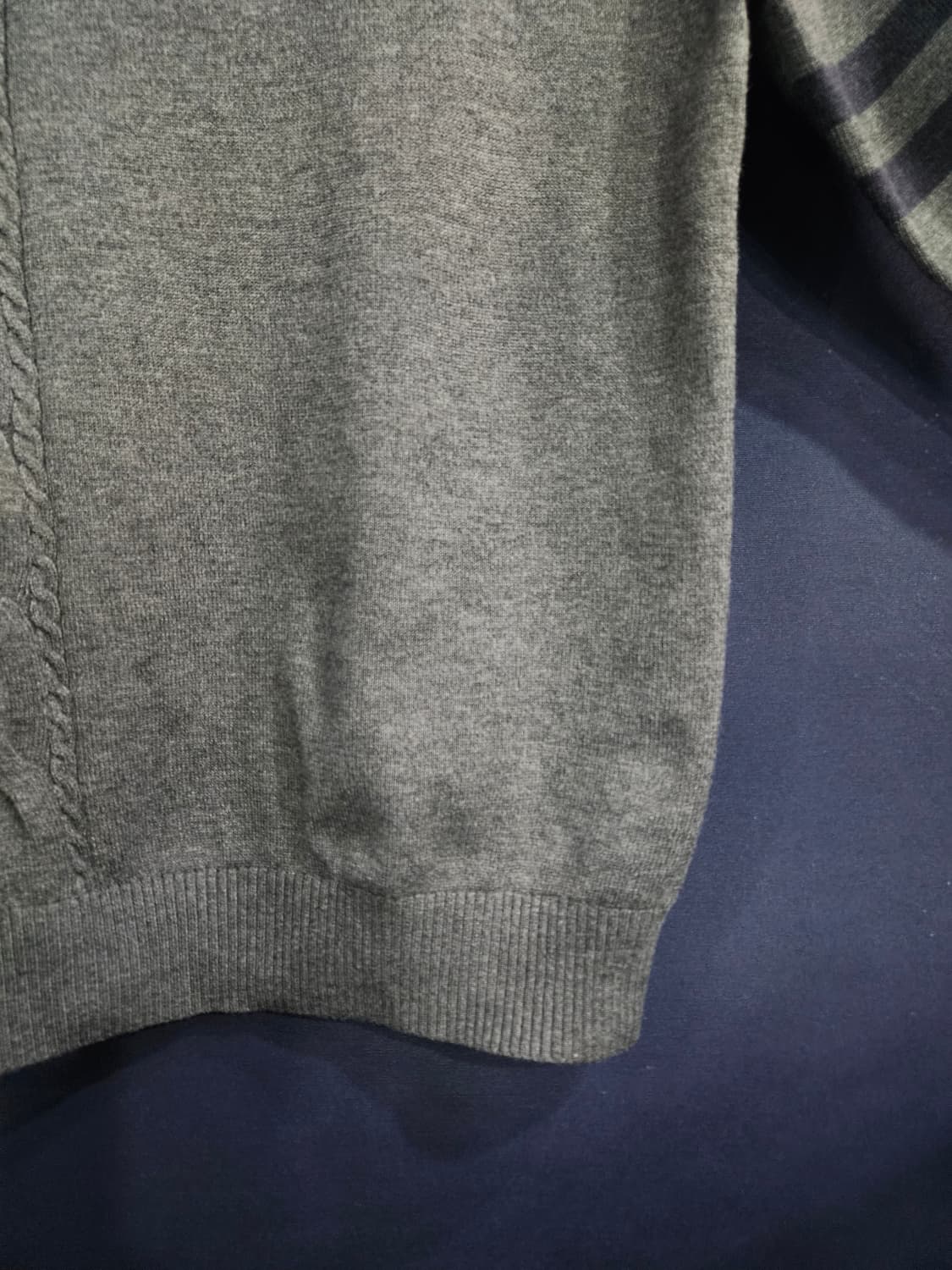 베네통 유나이티드 그레이컬러 남성 슬림핏 95 카라니트  상품이미지6