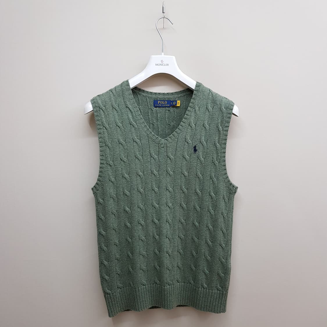 폴로 랄프로렌 케이블 니트 베스트 S사이즈 상품이미지1