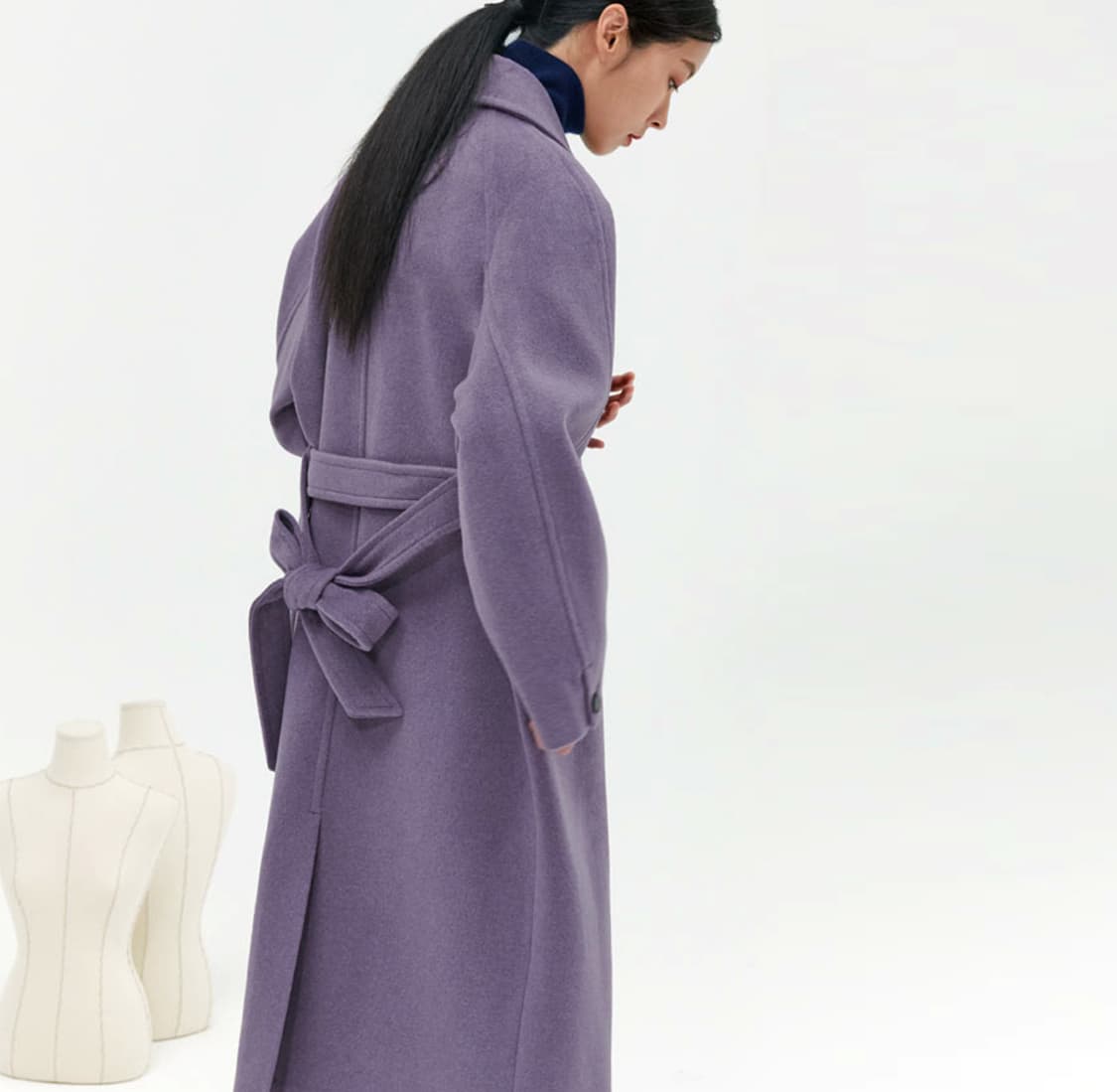 김서룡(kim seo ryong) 캐시미어 발마칸코트 44-55 새상품 상품이미지3